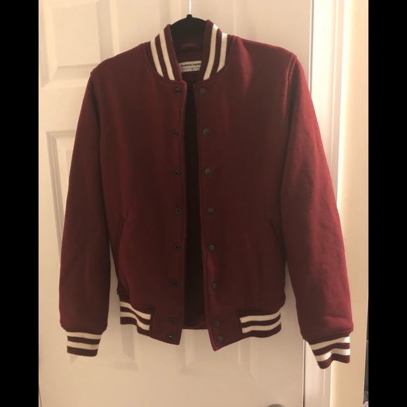 Burgundy Unisex AA Varsity Jacket - Picture 1 of 3